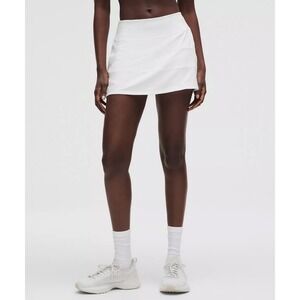Lululemon Pace Rival Skirt Long | Mid-Rise | White | Size 12 | VGUC